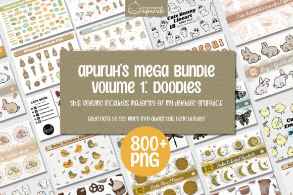 Download Mega Bundle Volume 1 | Doodle PNG - Png Collection
