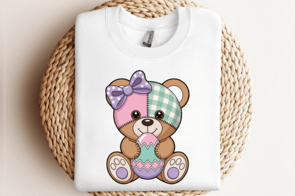 Download Patchwork Easter Teddy Bear PNG - Png Collection