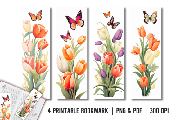 Download Tulip Bookmark Printable Sublimation PNG - Png Collection