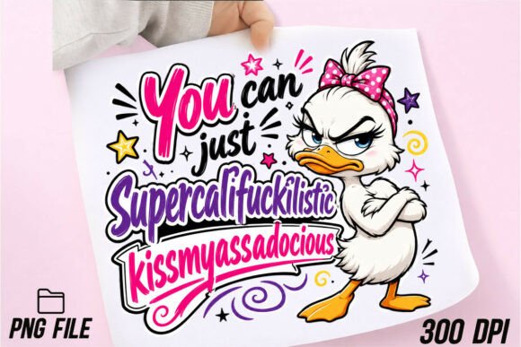 Download Duck PNG Funny Attitude Sublimation - Png Collection