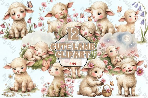 Download Cute Lamb Clipart PNG - Png Collection