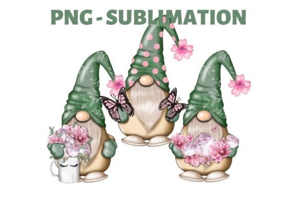 Download Floral Gnome Png | Sublimation Design - Png Collection