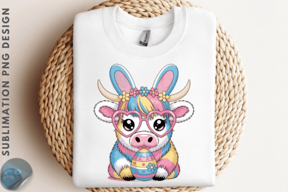 Download Latch Hook Yarn Easter Highland Cow PNG - Png Collection