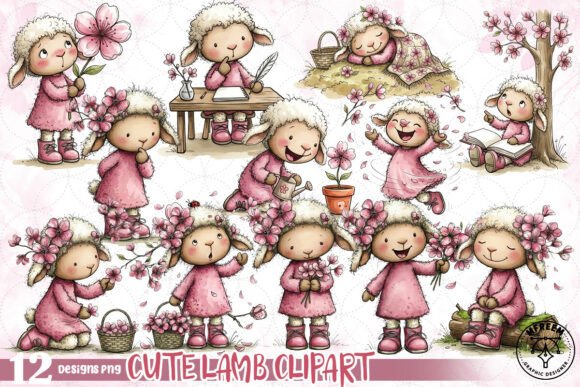 Download Cute Lamb Clipart PNG - Png Collection