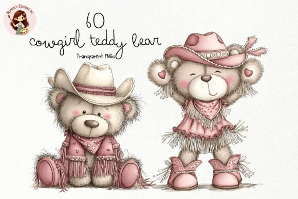 Download Cute Cowgirl Teddy Bear PNG Clipart - Png Collection