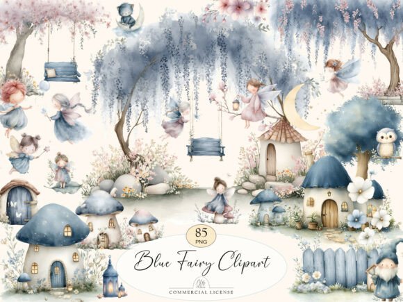 Download PNG Blue Fairy Clipart - Png Collection