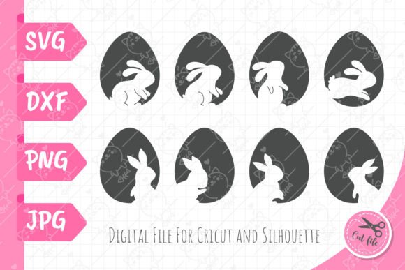 Download Easter Eggs Svg | Rabbit Silhouette Png - Png Collection