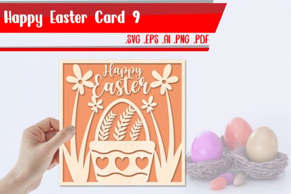 Download Happy Easter Card 9 Svg Dxf Eps Ai Png - Png Collection