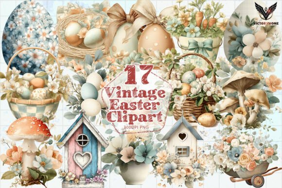 Download Vintage Easter Clipart PNG - Png Collection