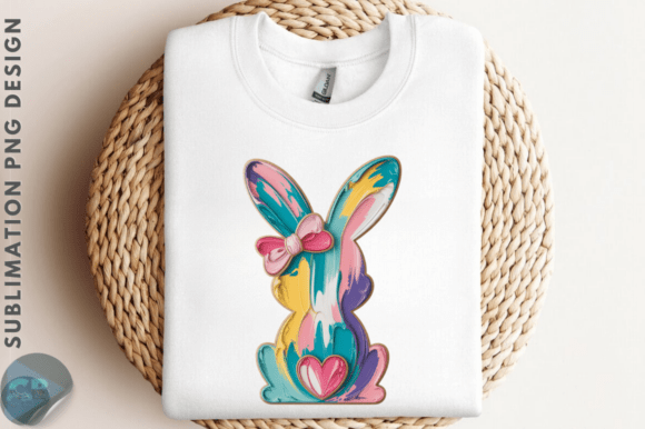 Download Brushstroke Happy Easter Bunny PNG - Png Collection