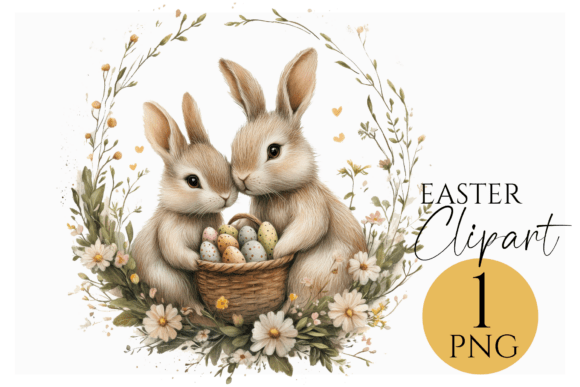 Download Cute Easter Bunny Clipart PNG Download - Png Collection