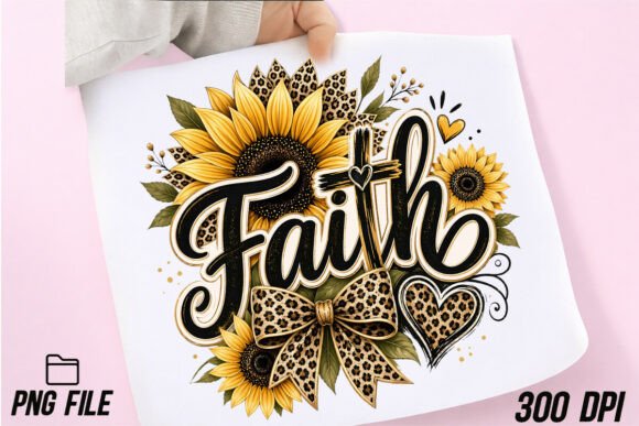 Download Leopard Faith Sunflower Christian PNG - Png Collection