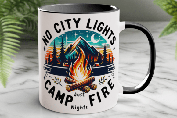 Download Sublimation Camping Coffee Mug Wrap Png - Png Collection