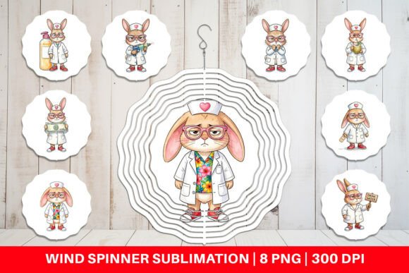 Download Sarcastic Bunny Nurse Wind Spinner PNG - Png Collection