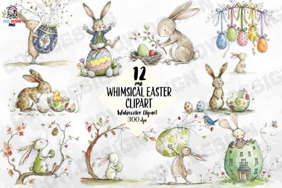 Download Whimsical Easter Clipart PNG - Png Collection