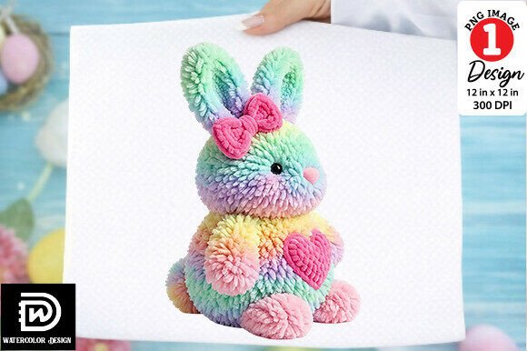 Download Faux Yarn Easter Bunny PNG - Png Collection