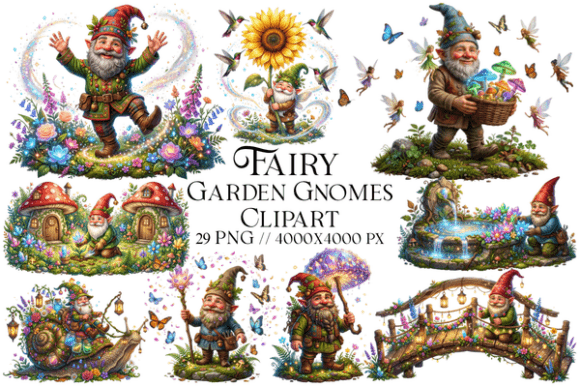 Download Fairy Garden Gnomes Clipart PNG - Png Collection