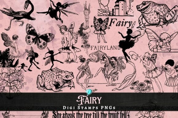 Download Fairy Digi Stamps Transparent PNGs - Png Collection