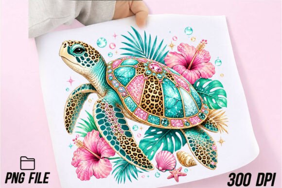 Download Jeweled Sea Turtle Tropical PNG - Png Collection