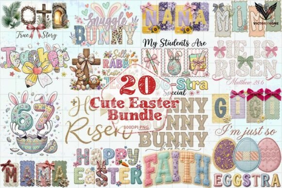 Download Cute Easter Sayings Bundle PNG - Png Collection