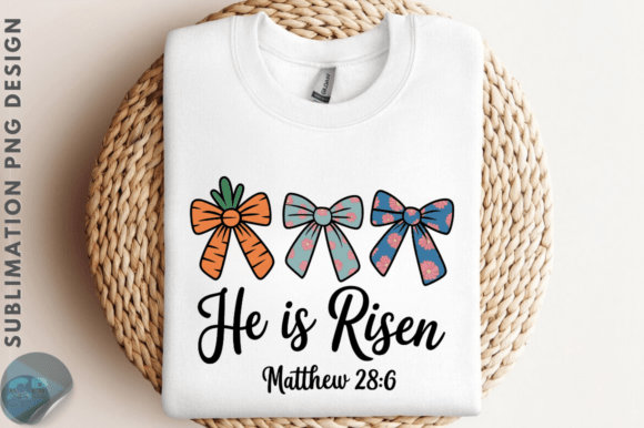 Download Easter Bow He is Risen PNG Design - Png Collection