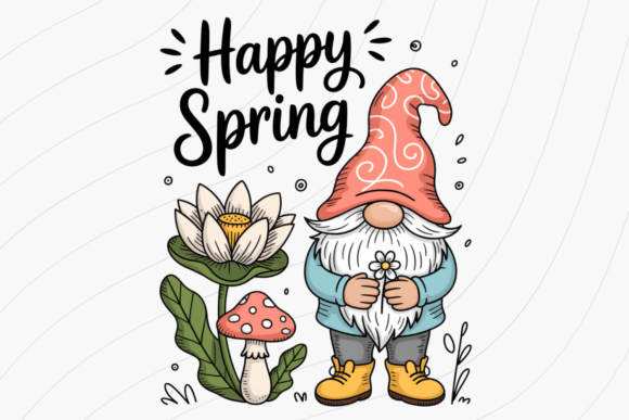 Download Happy Spring Gnome PNG - Png Collection