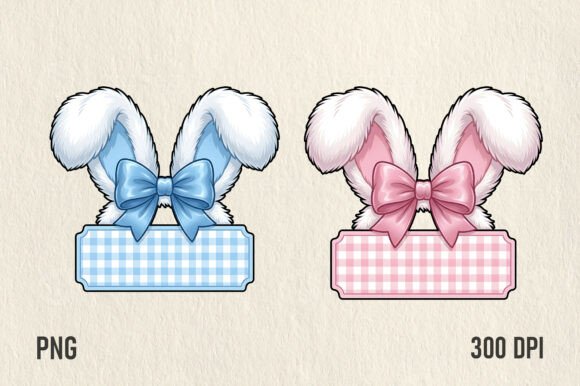 Download Custom Bunny Ears Name Tag PNG - Png Collection