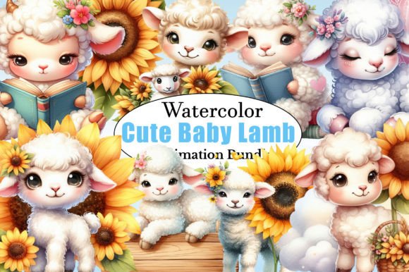 Download Watercolor Cute Baby Lamb PNG Clipart - Png Collection
