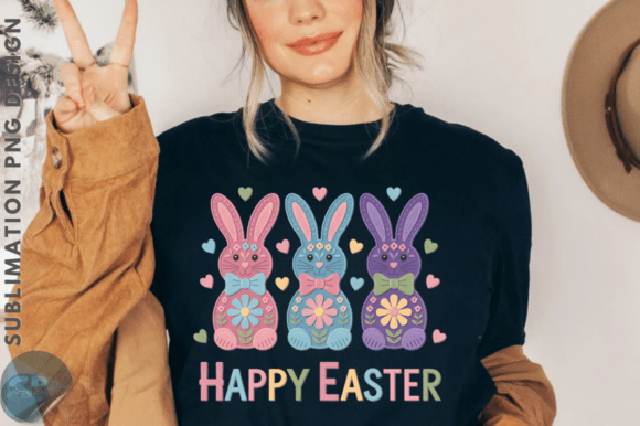 Download Brushstroke Happy Easter Bunny PNG - Png Collection