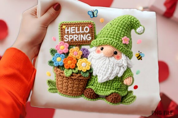 Download Yarn Crochet Spring Gnome PNG - Png Collection