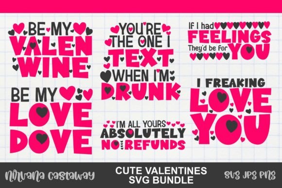 Download Cute Valentines SVG PNG Craft Bundle - Png Collection