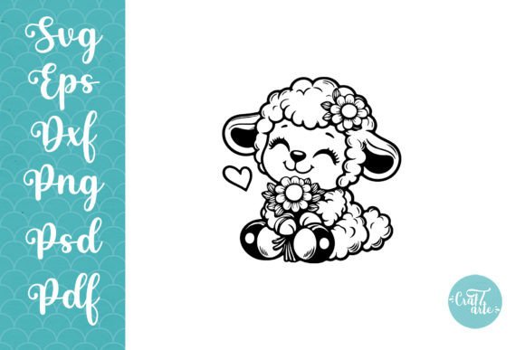 Download Cute Baby Sheep. SVG, PNG. Cut File - Png Collection