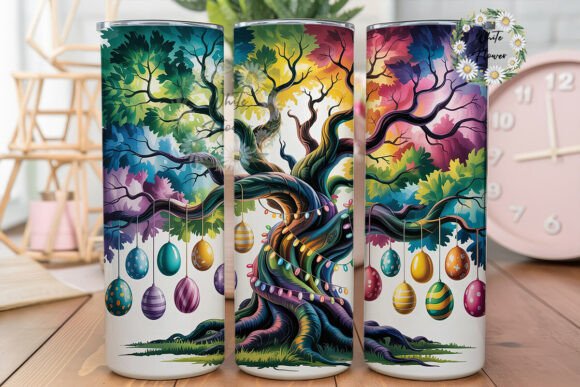 Download Magical Easter Egg Tree Tumbler Wrap PNG - Png Collection