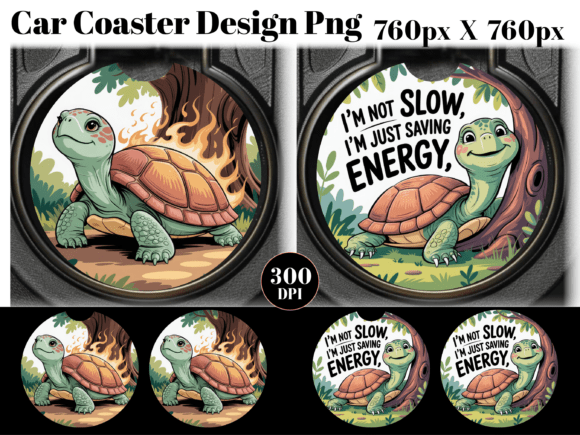 Download I'M NOT SLOW Car Coaster PNG Sublimation - Png Collection