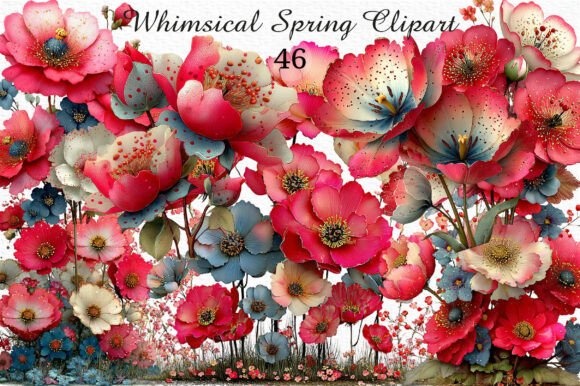 Download Whimsical Spring Clipart Png Bundle - Png Collection