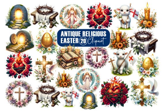 Download Antique Religious Easter Clipart PNG - Png Collection