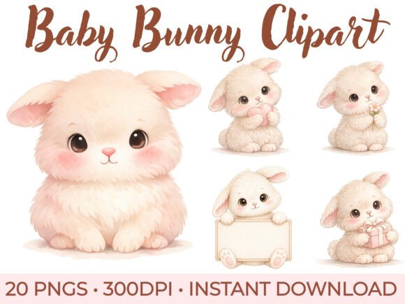 Download Baby Bunny Clipart Bundle, Bunny PNG - Png Collection