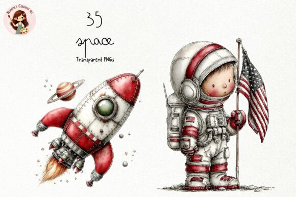 Download Cute Space Storybook PNG Clipart - Png Collection