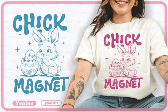 Download Funny Retro Easter PNG Chick Magnet - Png Collection