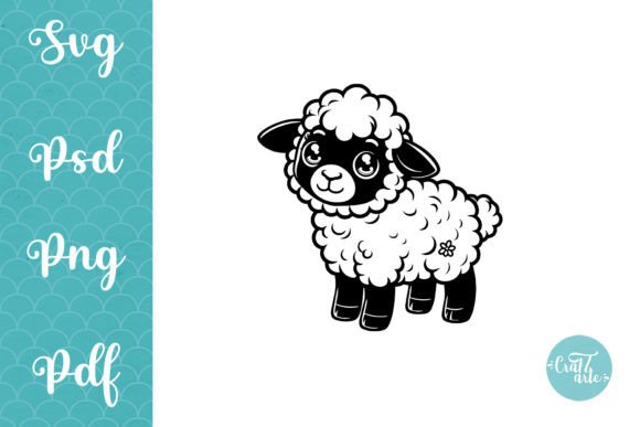 Download Cute Baby Sheep. SVG, PNG. Cut File - Png Collection