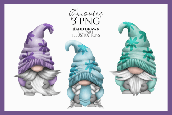 Download Floral Gnome PNG Clipart Set for Crafts - Png Collection