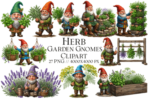 Download Herb Garden Gnomes Clipart PNG - Png Collection