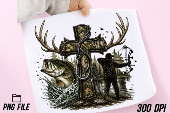 Download Camo Cross Fishing PNG, Christian PNG - Png Collection