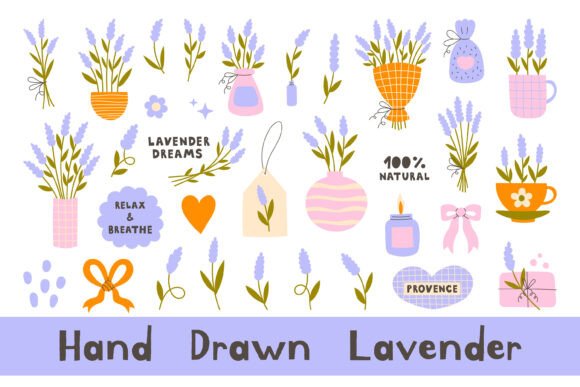 Download Hand Drawn Lavender PNG Clipart - Png Collection