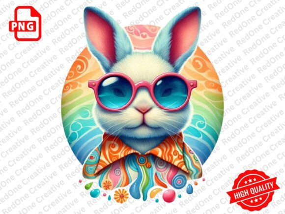 Download Groovy Retro Easter Clipart PNG - Png Collection