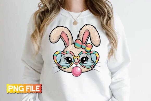 Download Easter Bunny Faux Crochet Coquette PNG - Png Collection