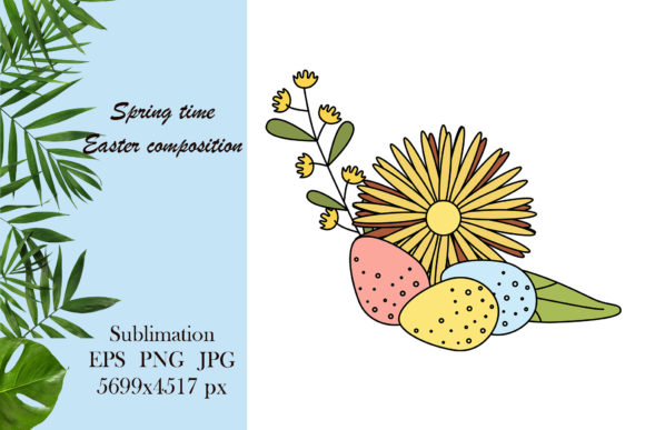 Download Spring Easter Illustration - Floral Png - Easter illustration Collection