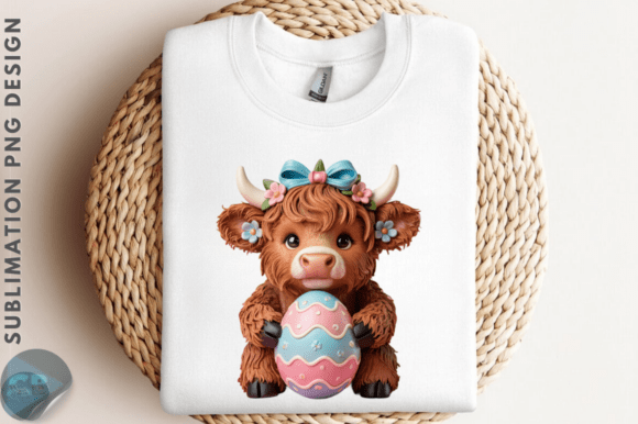 Download Brushstroke Easter Highland Cow PNG - Png Collection