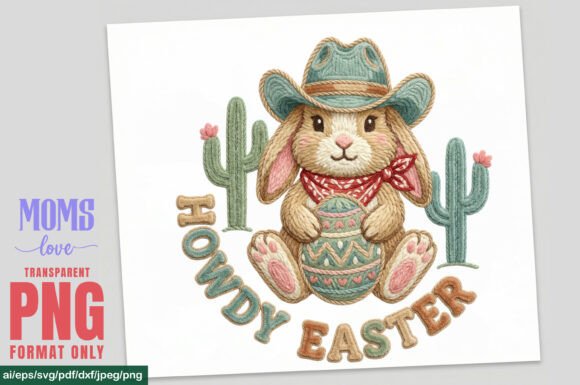 Download Howdy Easter Faux Yarn Crochet PNG - Png Collection